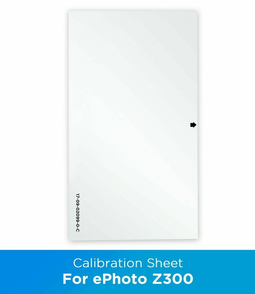 Plustek z300 Calibration Control Sheet