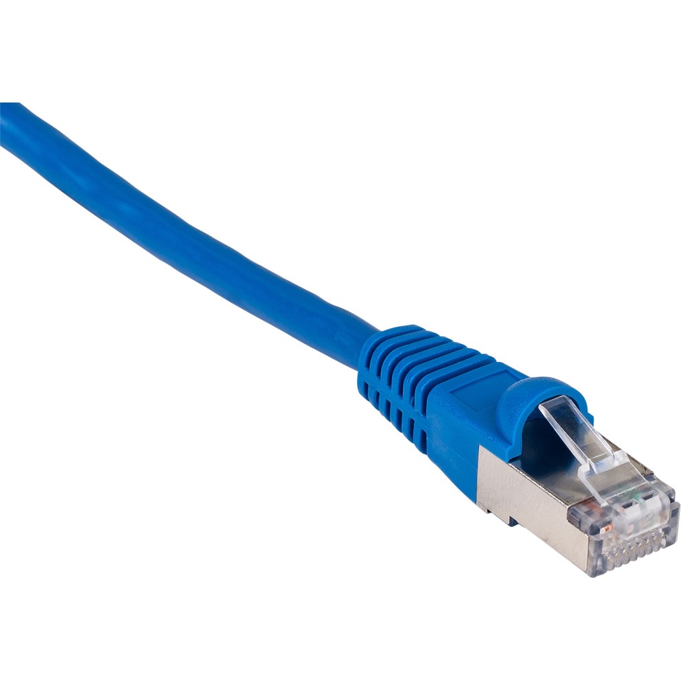 Cat 7 Blue 1 ft. Network Patch Cable 600 MHz S/FTP