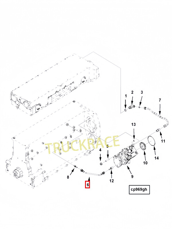 3695606 Compressor Water Inlet Tube For Cummins Engine