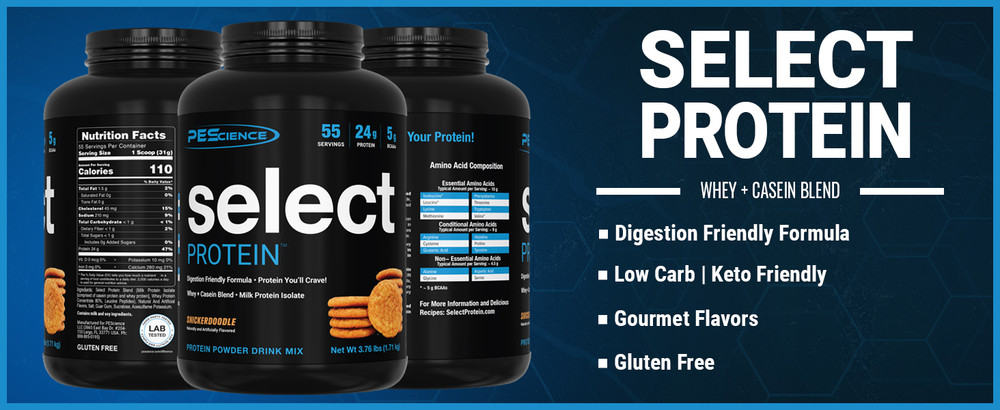 PESCIENCE SELECT PROTEIN Whey + Casein Blend Milk Protein Isolate 55 Servings