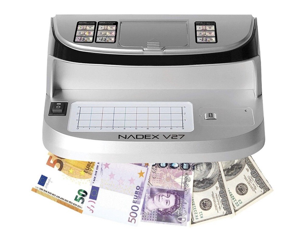 NADEX V27 UV Counterfeit Detector, Microprint Magnifier, Rechargeable