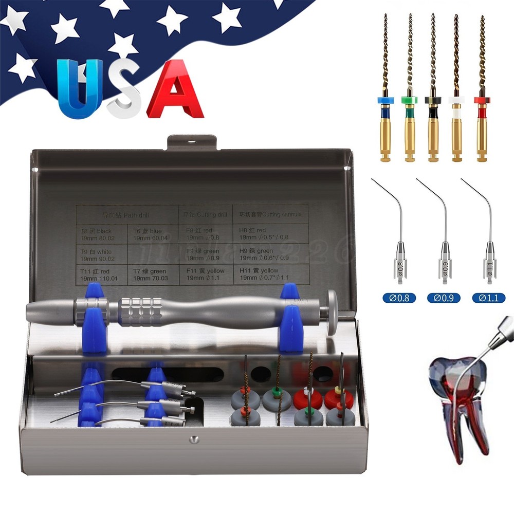 Dental Broken File Extractor Endodontic Removal System Kit Endo Root Canal Tools
