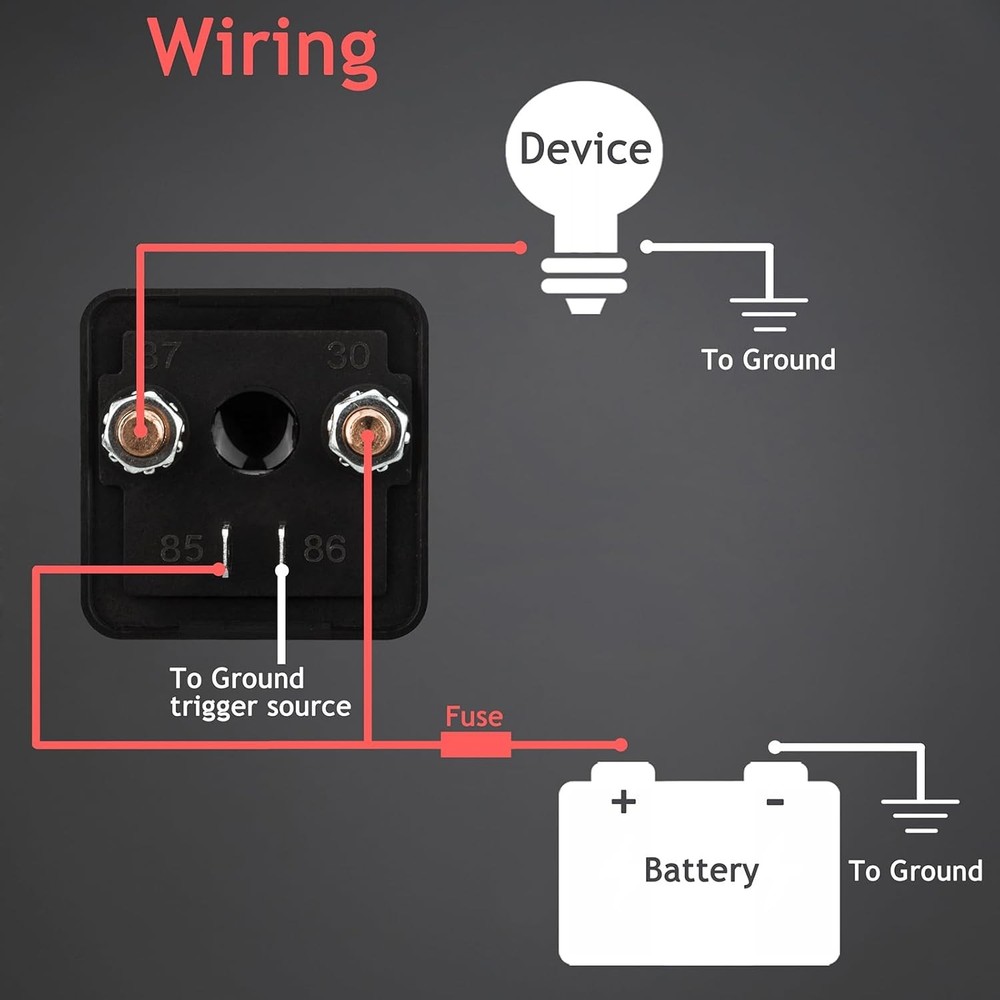 2 Pack 12V 200 Amp Continuous Duty Relay Switch Car Starter Heavy 200A