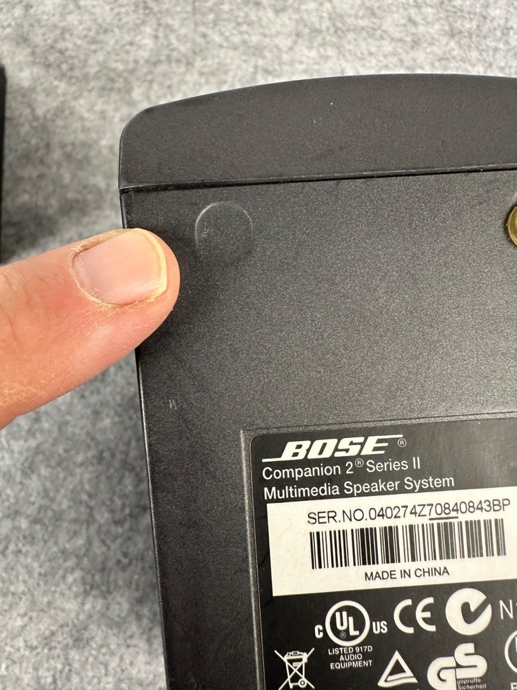 Bose Companion 2 Series II Computers Speakers Complete Untested