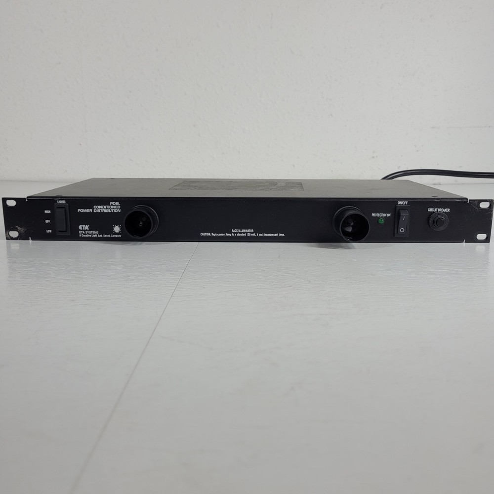 ETA Systems PD8L Power Distribution Conditioner 8 Plug Protected Circuit Breaker