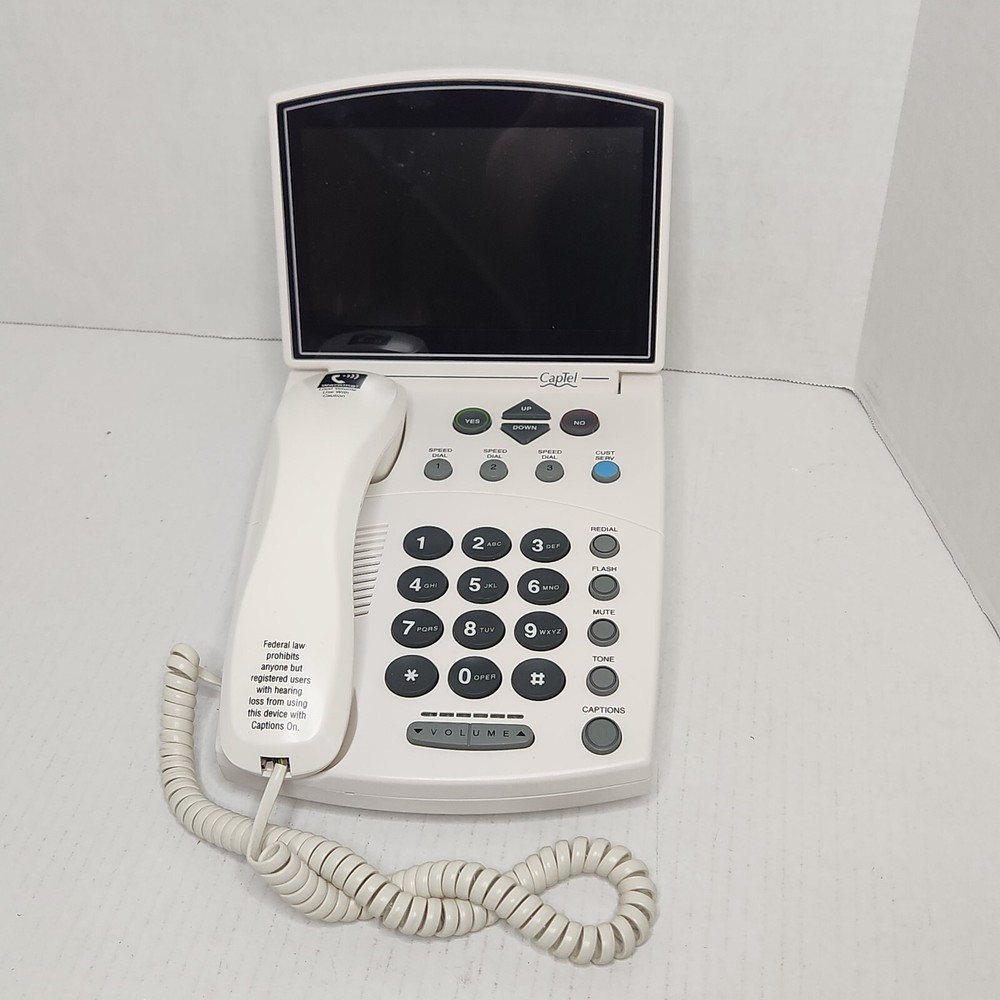Ultratec CapTel 840 Telephone Extra Large Captioning Screen TESTED