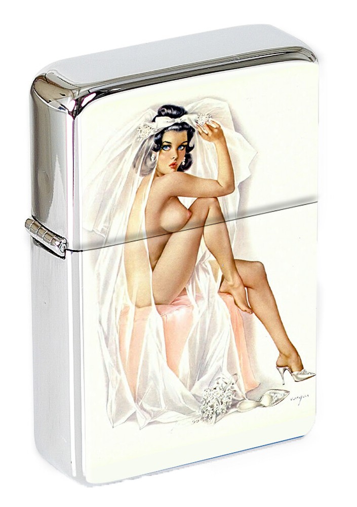 Pin-up Bride Flip Top Lighter