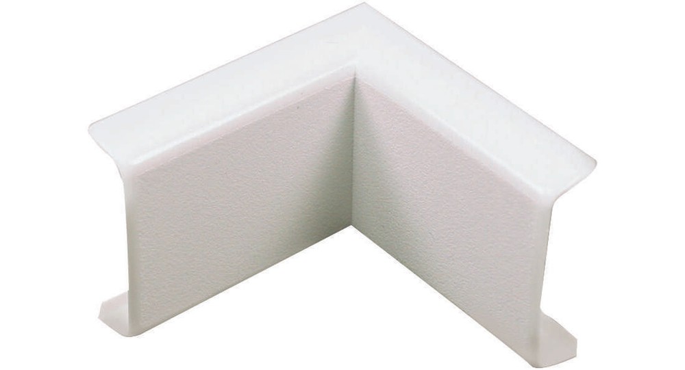 Wiremold NMW7 Wireway Inside Elbow, Non-Metallic, Plastic, White