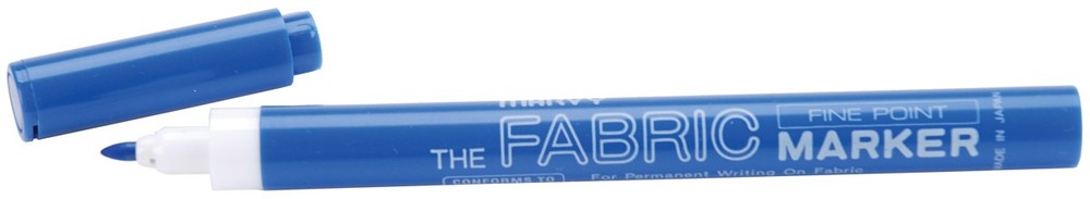 Permanent Fine Point Fabric Marker Blue