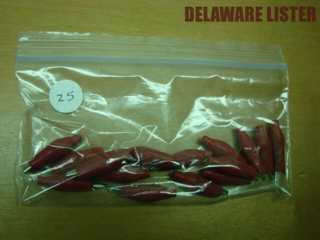 Wholesale Lot 15 Red Soft Plastic Coated Testing Probe Mini Alligator Test Chips
