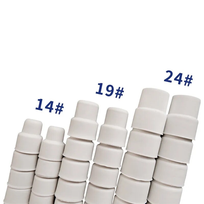 Versatile Lab Stoppers: Reverse Cap Sealing Plugs (Sizes 14#, 19#, 24#)