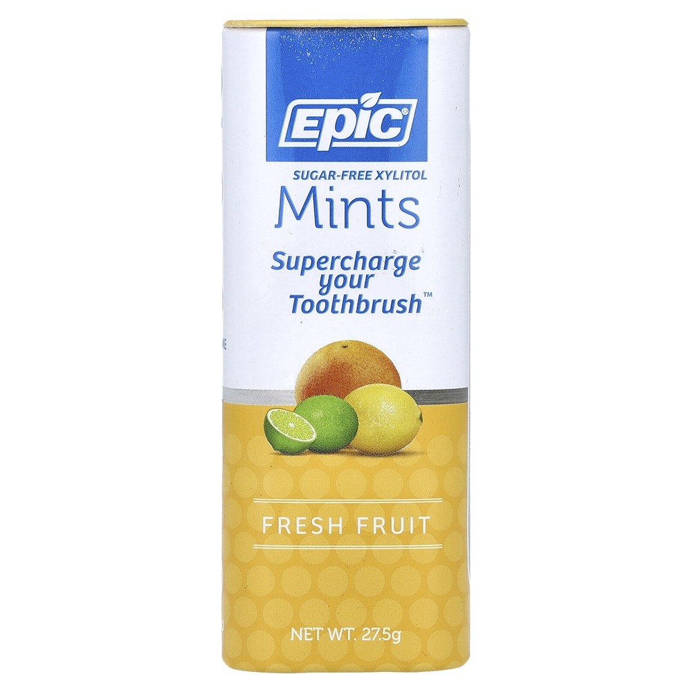Sugar-Free Xylitol Mints, Fresh Fruit, 27 Mints, 27.5 g