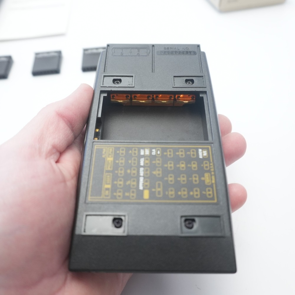 Hewlett Packard HP-41C Calculator Working w/ Case, 3 Modules, Box, Insturctions