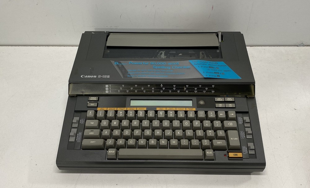 Canon Electronic Typewriter S-16S