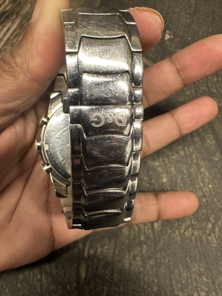 D G Watch Analog Stainless Steel - Needs Battery