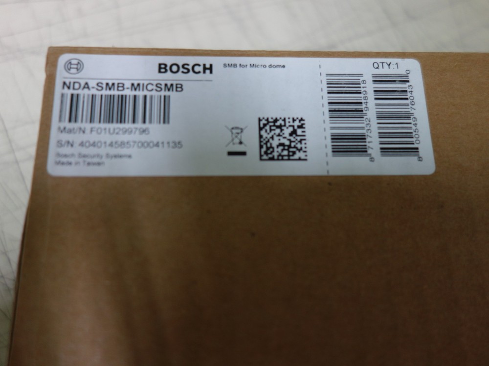 Bosch NDA-SMB-MICSMB surface mount box for FLEXIDOME Camera * NEW