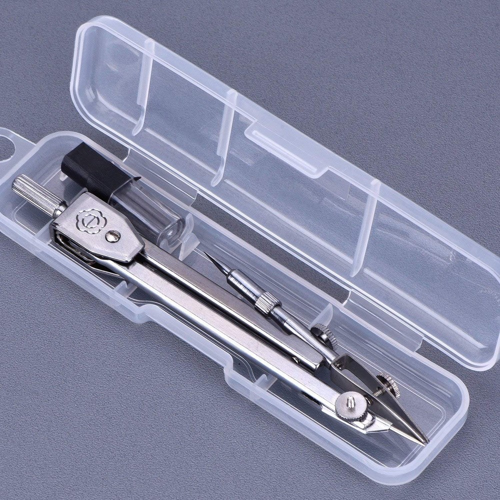 Drawing Compass and 6 Inch Protractor, Student Geometry Math Set