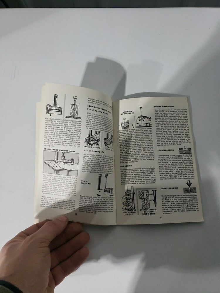 The Drill Press Craftsman Handbook Guidebook 100+ Operations