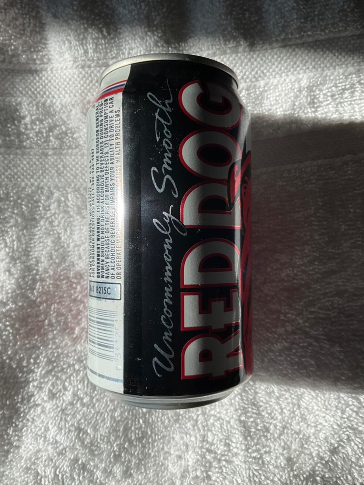 RED DOG EMPTY BEER CAN