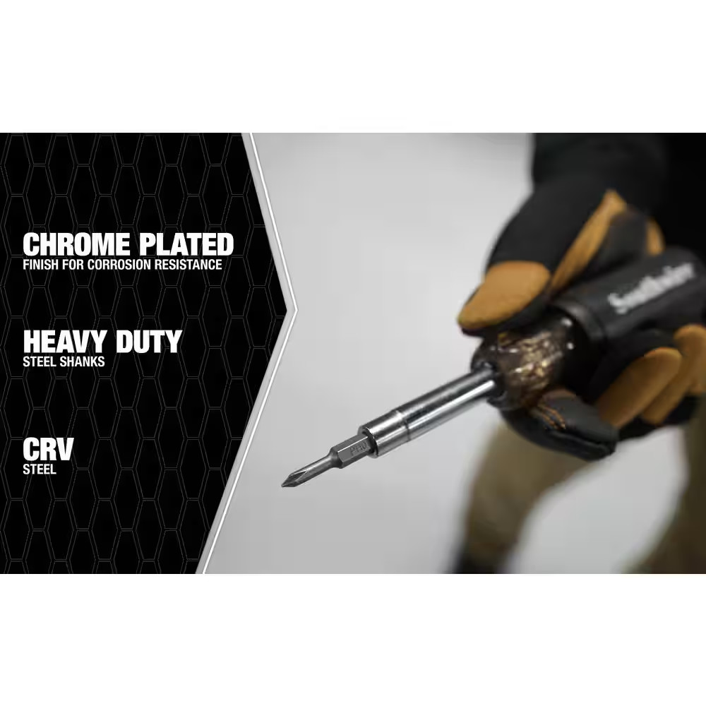 6-In-1 Screwdriver with Precision Bit