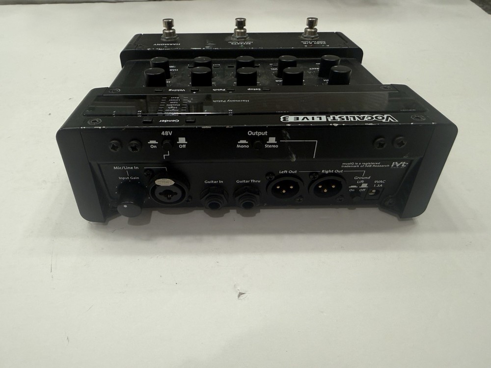 Digitech Vocalist Live 3 Vocal Multi Effects Processor Pedal + Power Supply