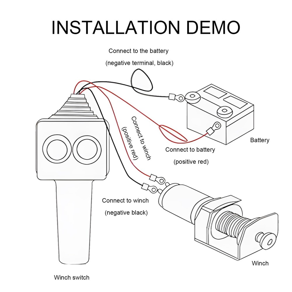 JNXIJ Winch Controller, Hand-Held Remote Replacement with Yellow
