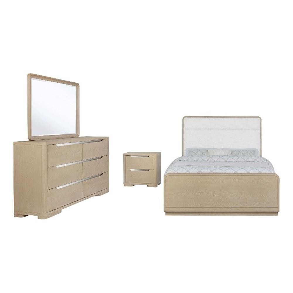 Ladera 4-piece Eastern King Bedroom Set Light Elm