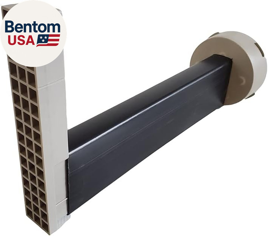 Universal Retaining Wall Block Drain 3-Pack (Grey)