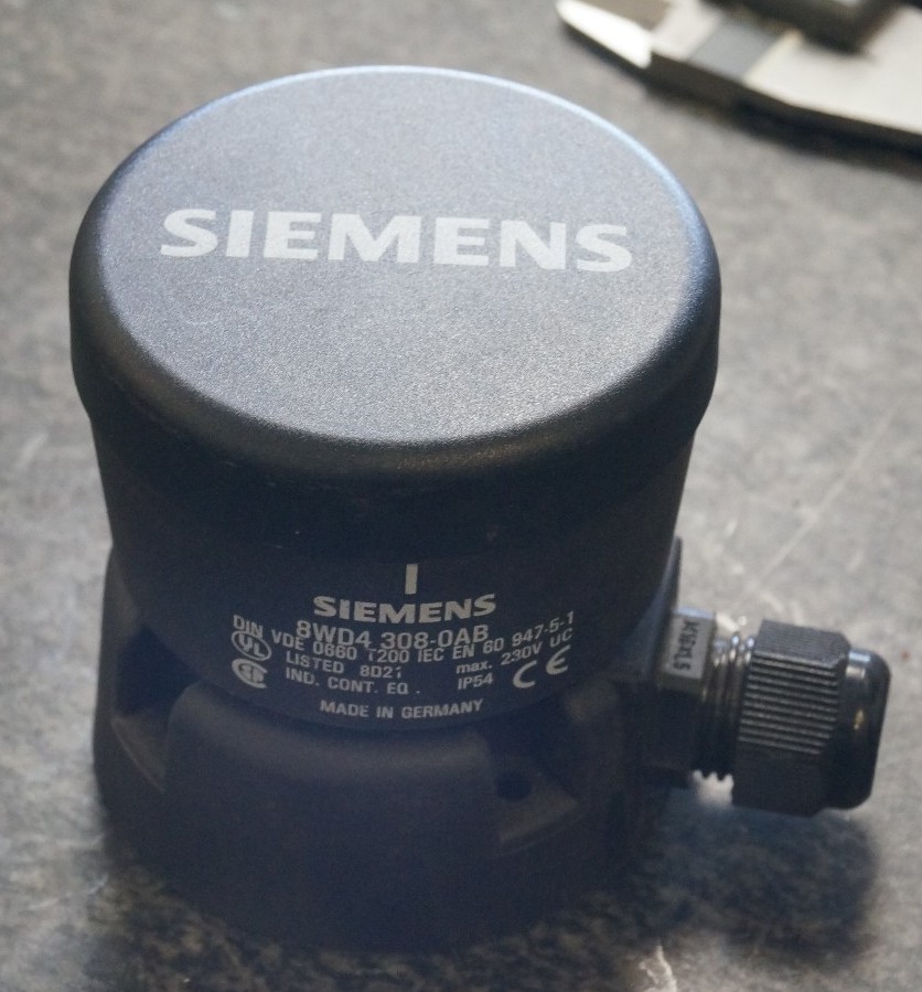 Siemens 8WD4 308-0AB Stackable Indicator Light Base and Cap