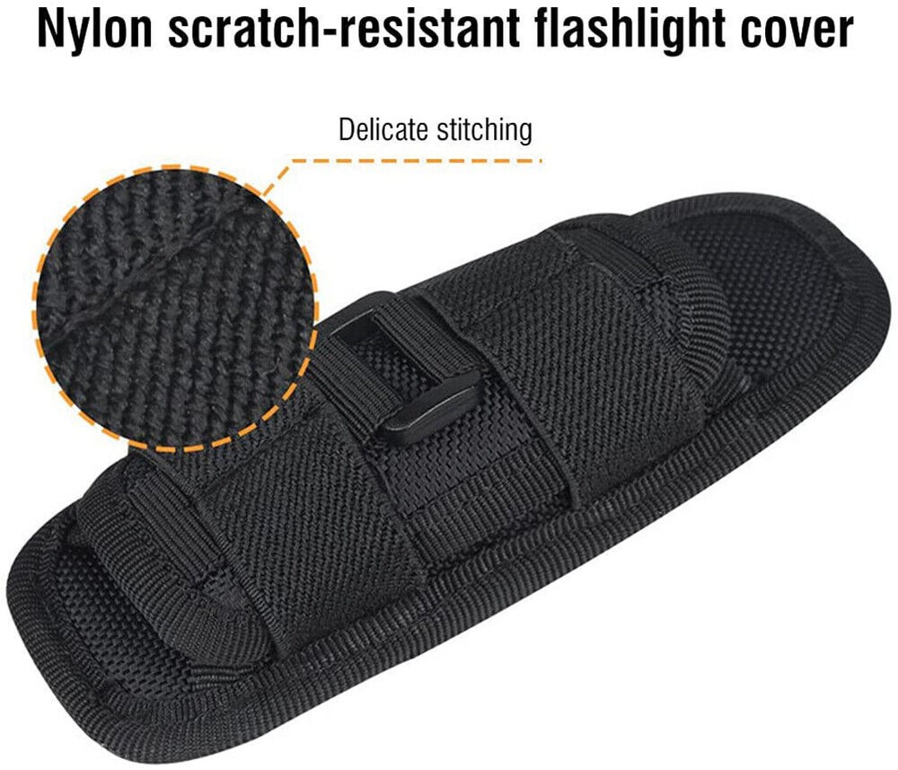 Tactical Flash Light Nylon Pouch Belt Adjustable Heavy Duty Flashlight Holder