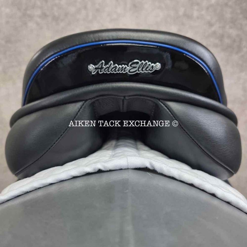 Adam Ellis Jump Saddle, 17" Seat, Medium Wide Tree (Read Description)