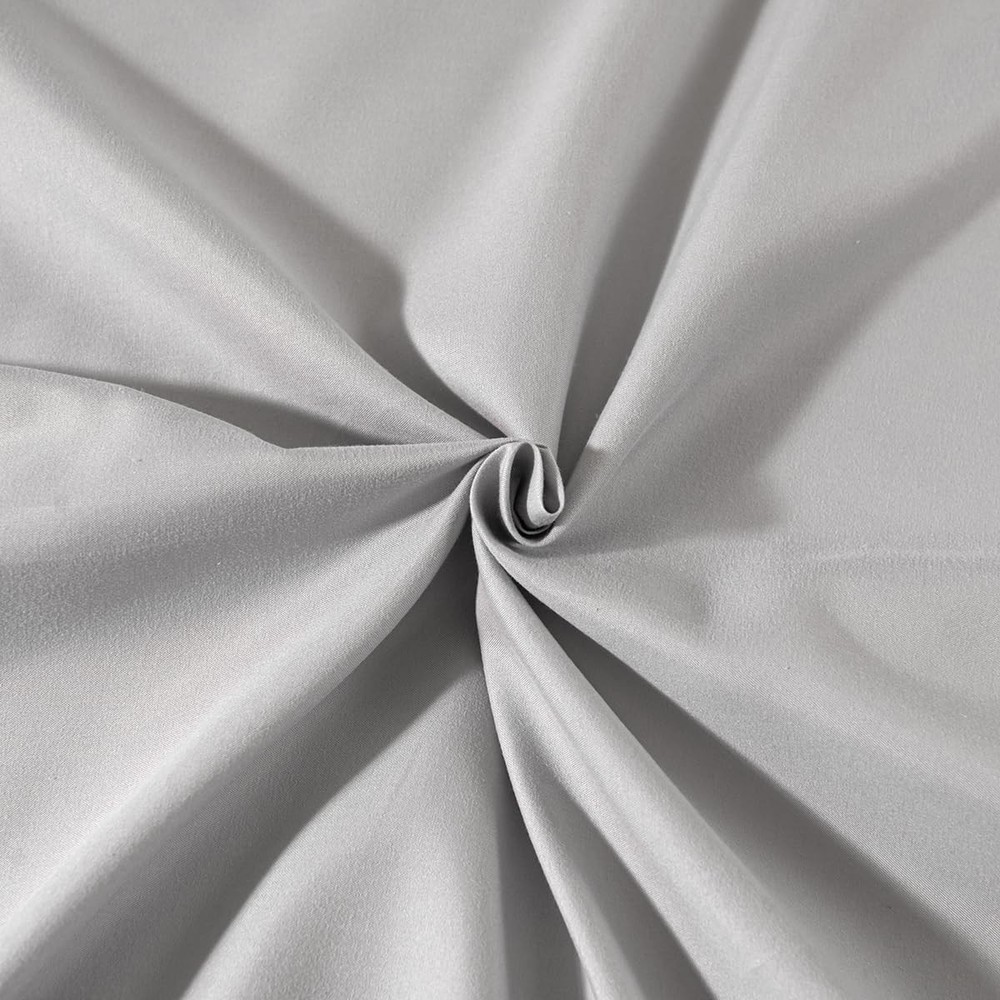 Light Grey Bed Skirt Full Size Ruffled with 14-Full,