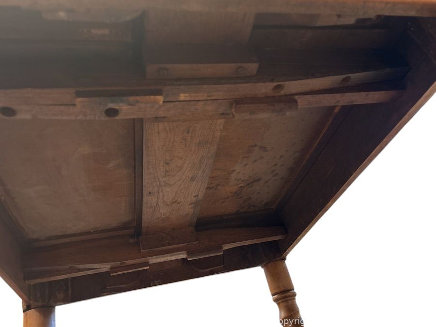 Antique pub draw-leaf Barley Twist Solid Wood Table