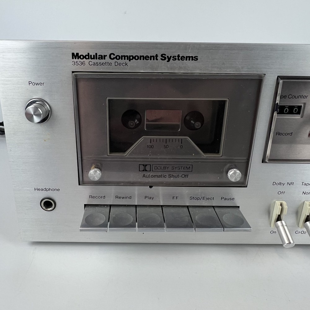 Modular Component Systems MCS 3536 Vintage Cassette Deck – Powers On As-Is