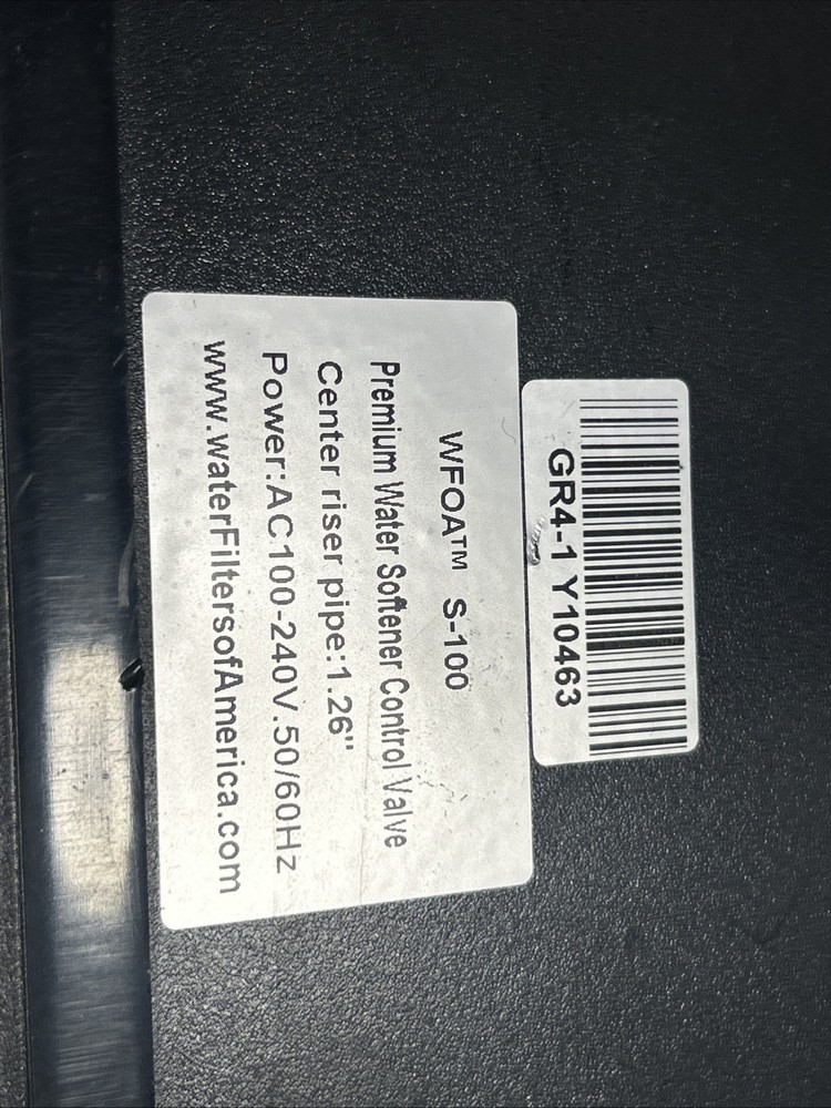 S-100 Digital Water Softener Control Valve GR4-1 Y10463