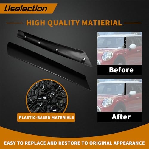 Windshield A Pillar Trim Molding(Front Left Driver 51137128157&51137128158