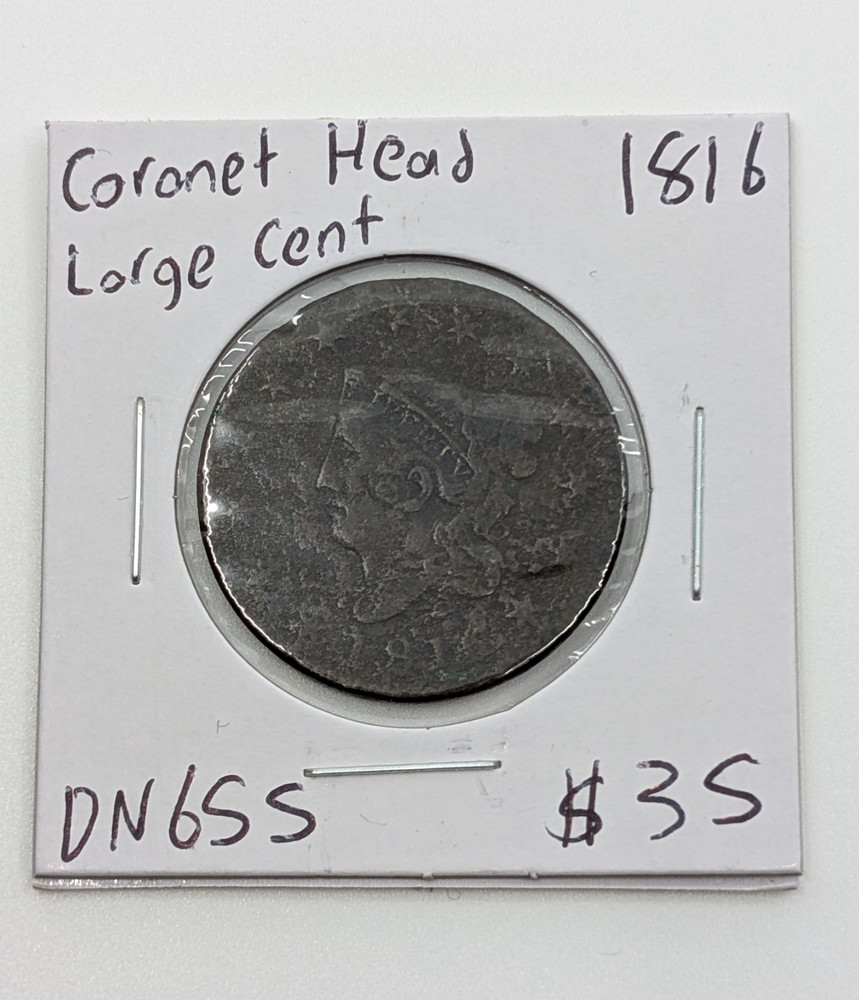 1816- US Coronet Head Large Cent