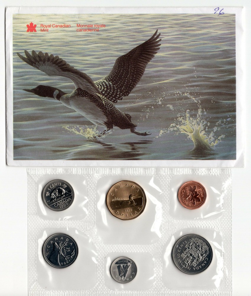 Canada Proof Like Coin Set 1996 Envelope Certificate of Authenticity