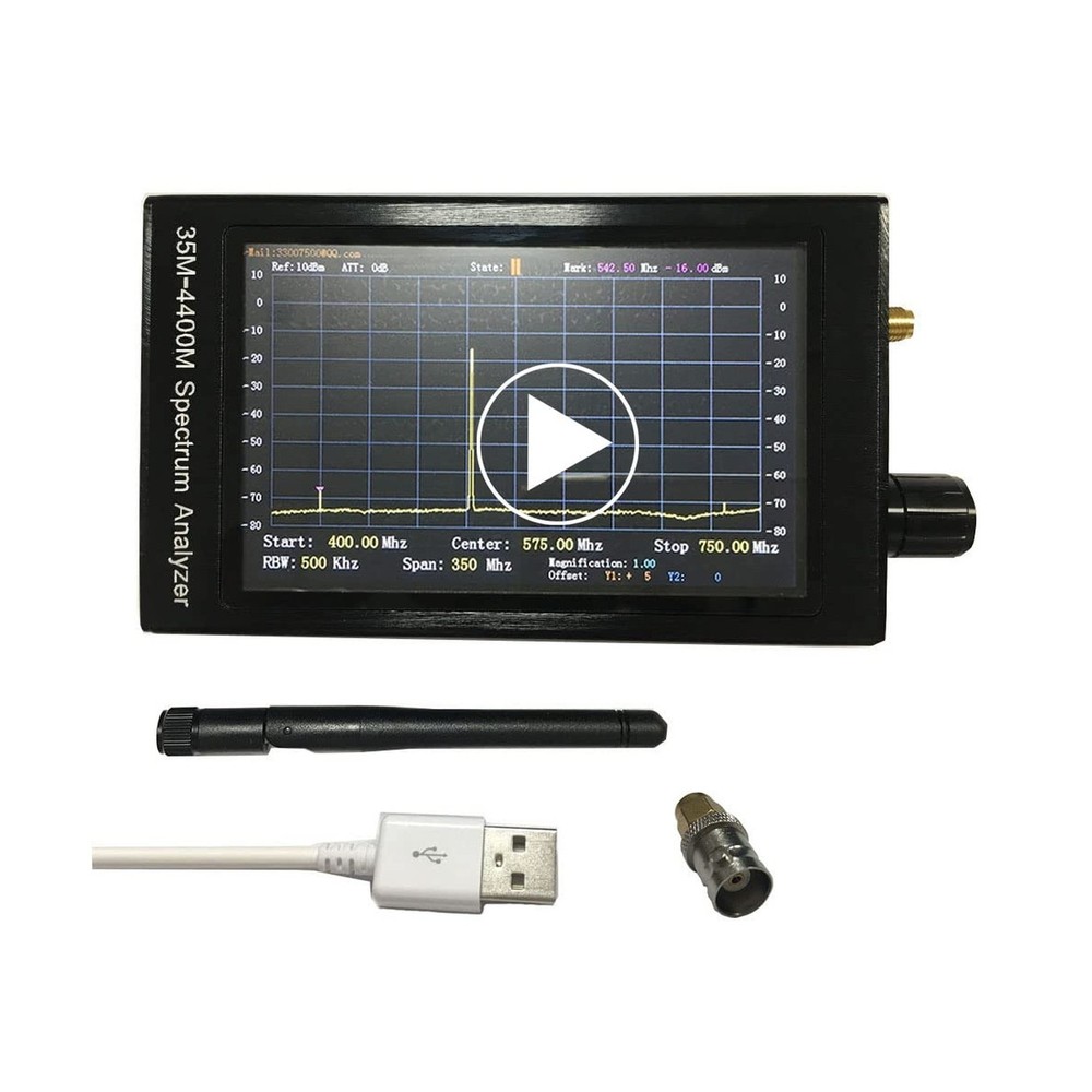 Portable Spectrum Analyzer 4.3'' Handheld Tiny Frequency Analyzer 35MHz to 44...