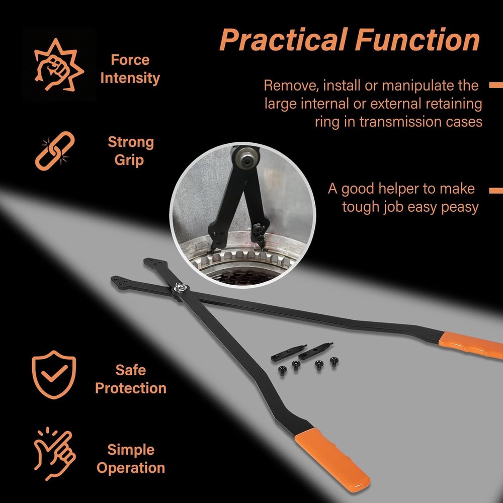 for GM Lang Tool Internal Retaining Ring Pliers with Interchangeable Tips 26"