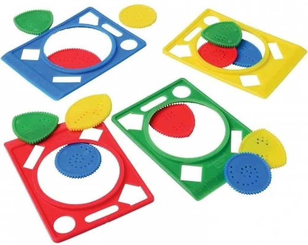 Solid Spiral Shape Plastic 4" Stencil Assortment (12 Pack) Ruller Drawing