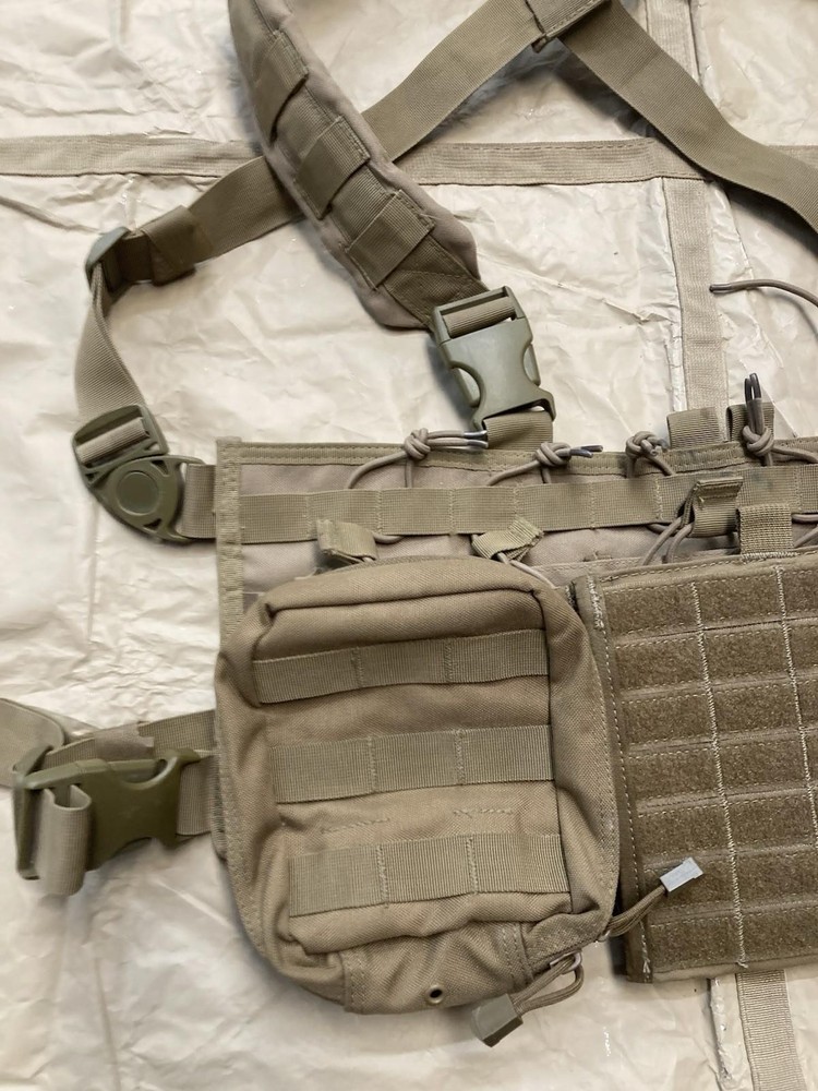 Condor Chest Rig Coyote Brown Tactical Lot Molle Gear Set Missing Pull Tab