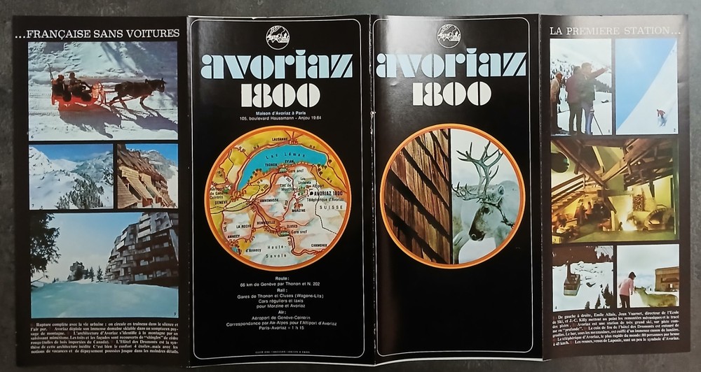 Avoriaz 1800 - Advertising insert 1968