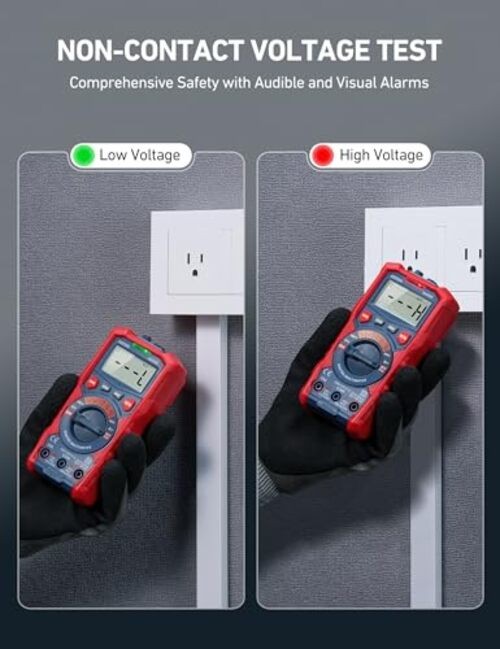 Multimeter Tester, TRMS 4000 Counts Volt Meter Ohmmeter Digital Auto-Ranging