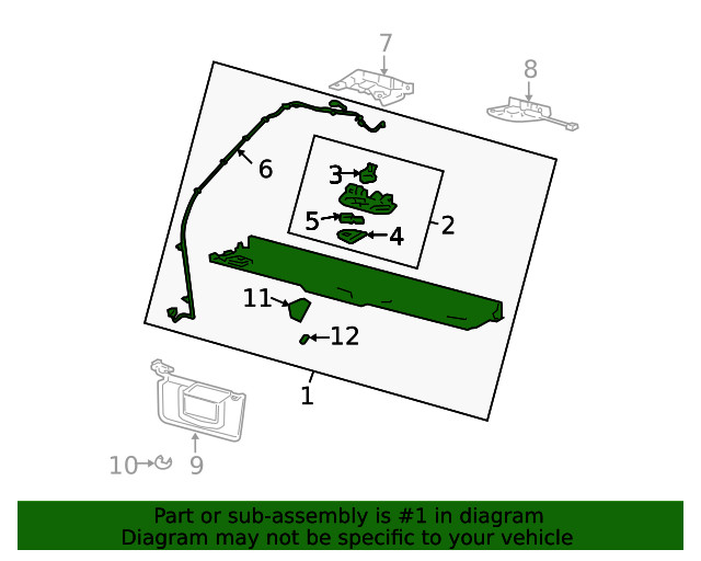 Genuine GM Header Trim 20766967