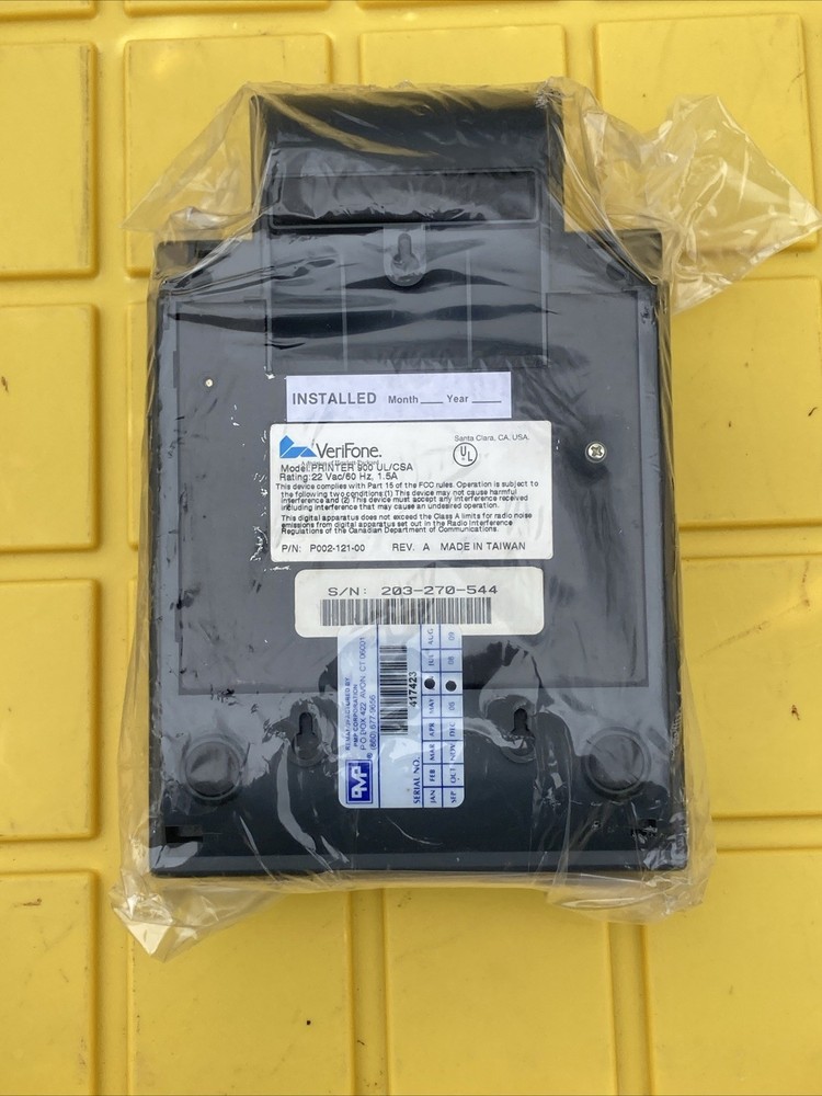 VERIFONE THERMAL PRINTER 900 Untested