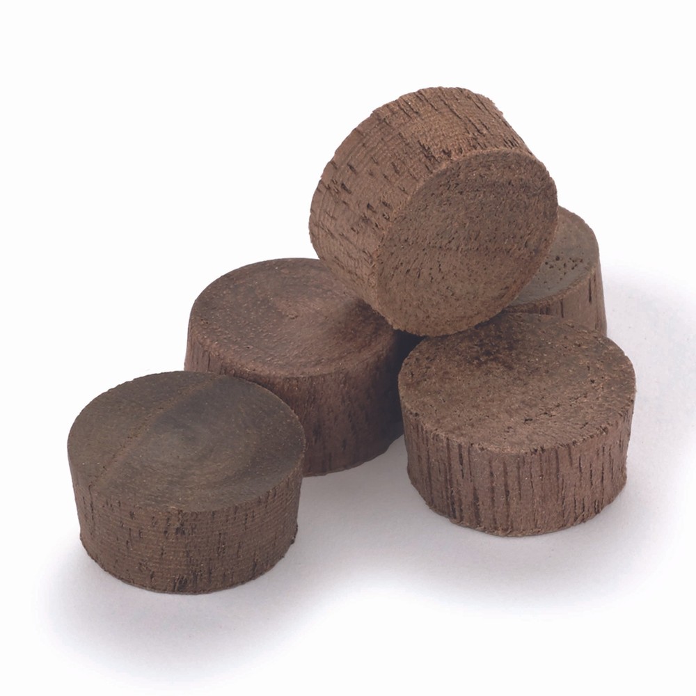 Walnut Flat Head Screw Hole Plugs 1/2" 15 pack