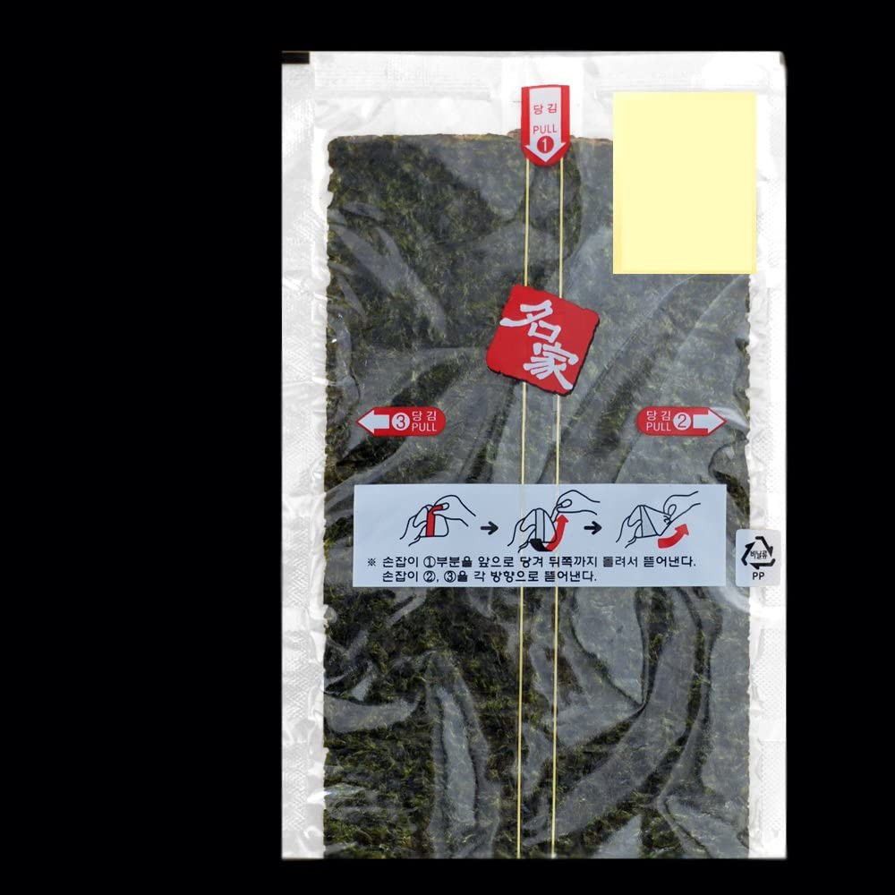 Kaneyama Seaweed Wrappers for Triangular "Onigiri" Rice Ball (50 Sheets Refill)