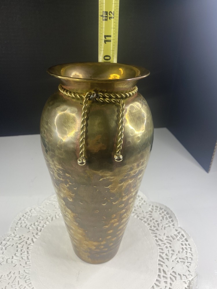 solid brass vase made in india
