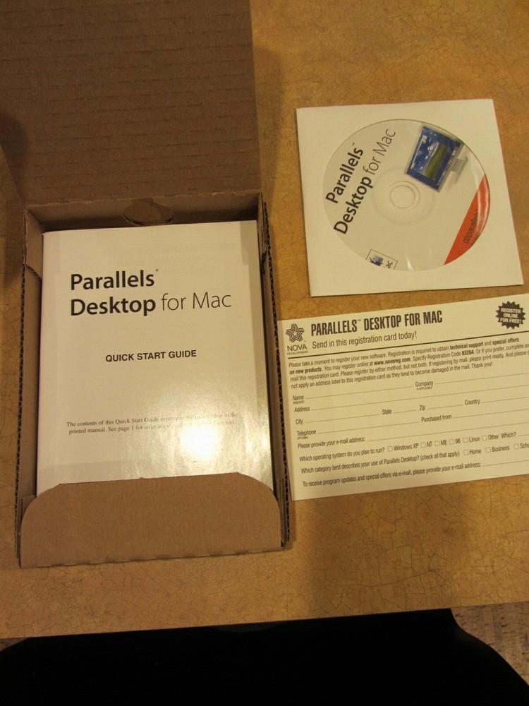 Nova Parallels Desktop for Mac 2006 New in Box